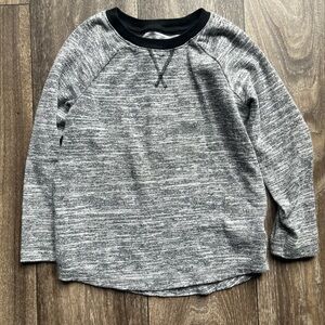 Cat & Jack Gray and Black Long Sleeve Raglan Tee